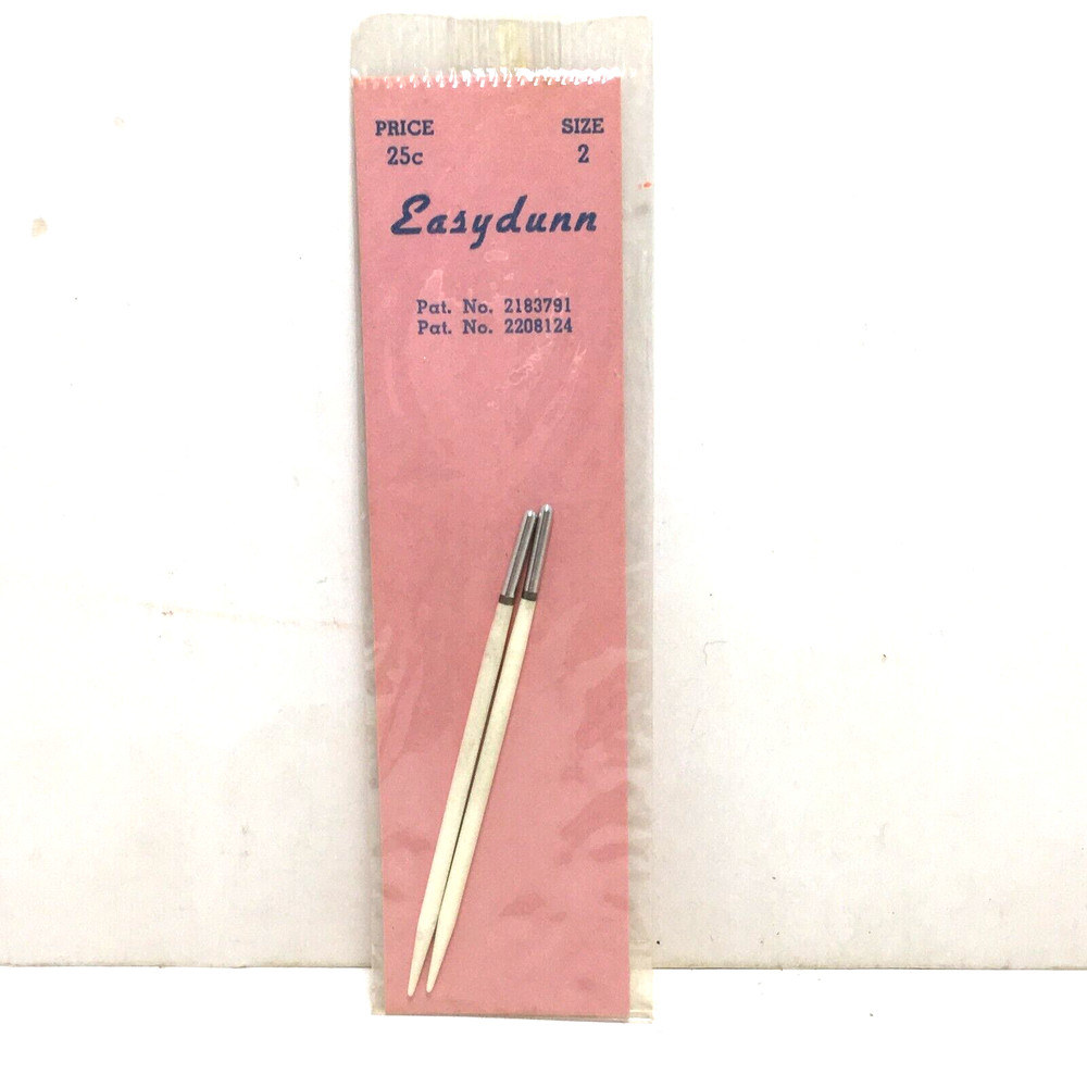 Easydunn - crochet needles - size 2, Vintage, NIP