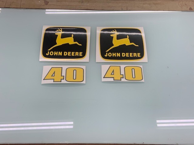 Aftermarket John Deere 40 loader Decals
