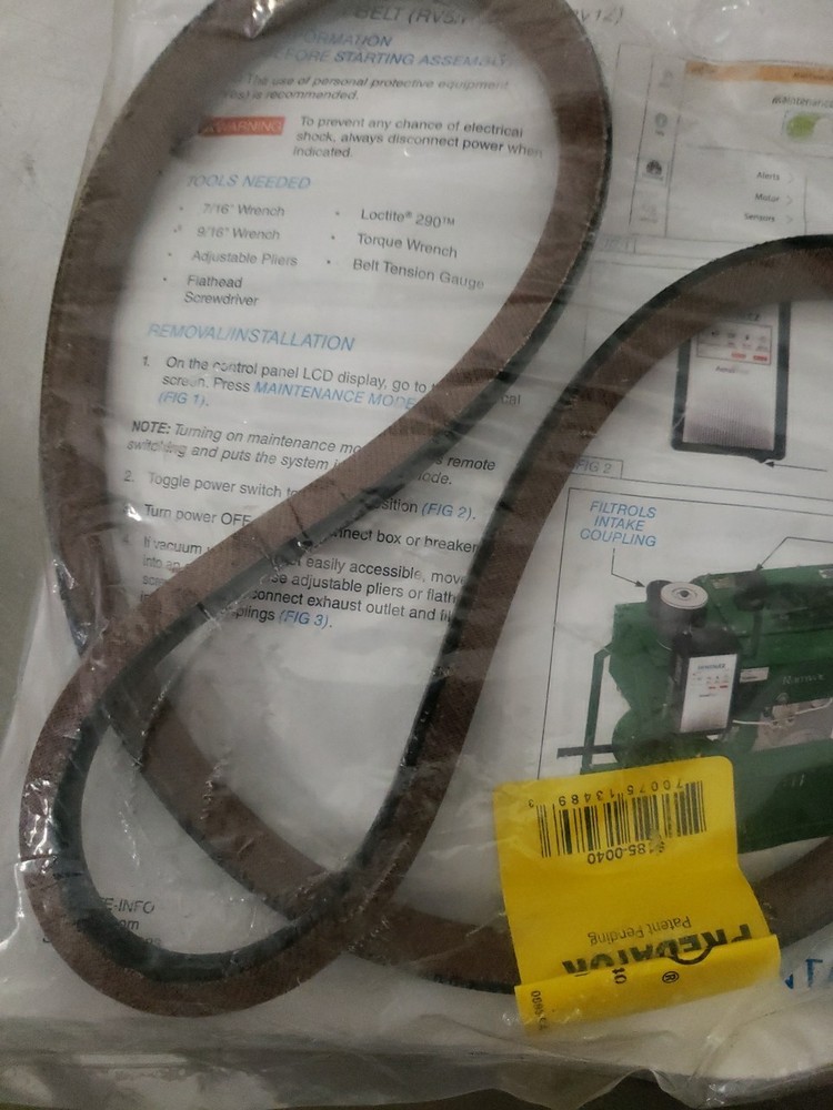 RAMVAC Dry Vacuum Belt New