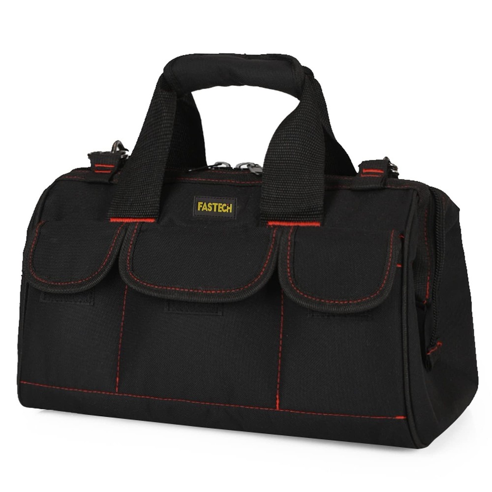 FASTECH 22-Inch Wide Mouth Tool Bag: Heavy Duty Organizer & Storage Solution
