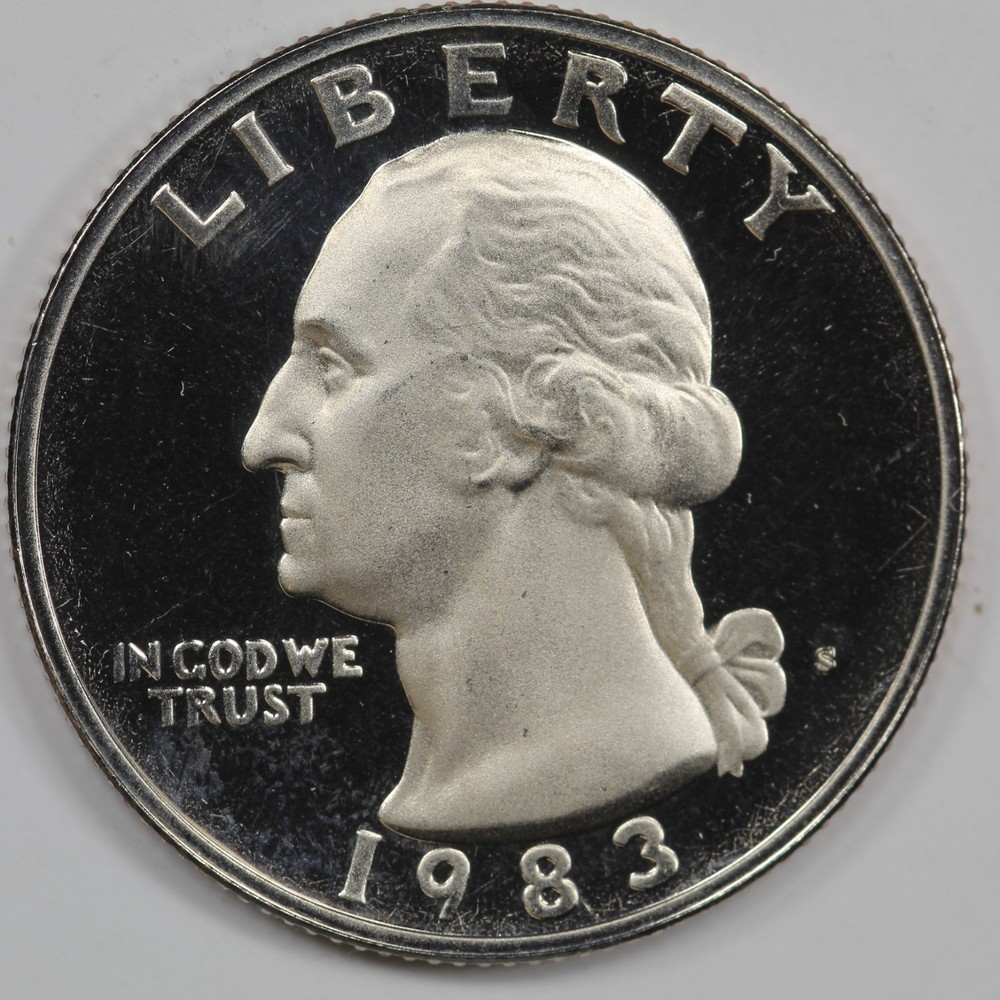 1983 S Clad Proof Washington Quarter UNCIRCULATED