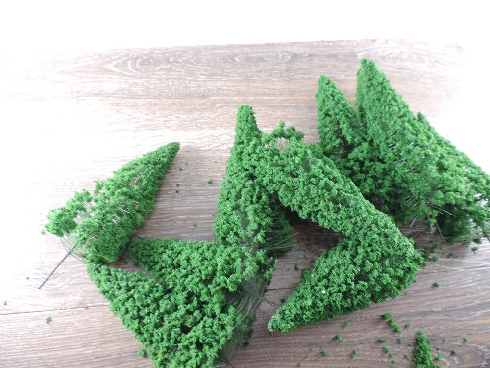 10 4" Tall Evergreen Trees