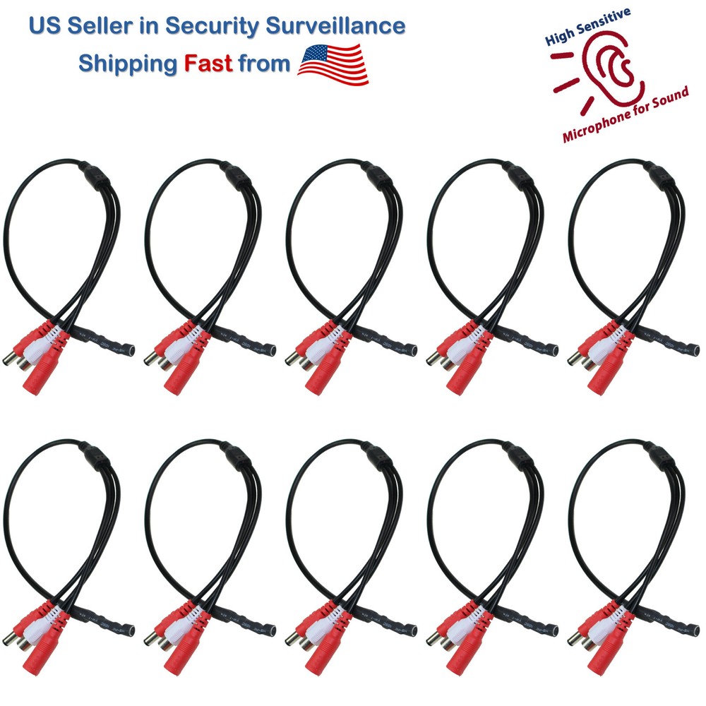 High Sensitive Mini Mic Audio Pick up Device CCTV Microphone for Surveillance