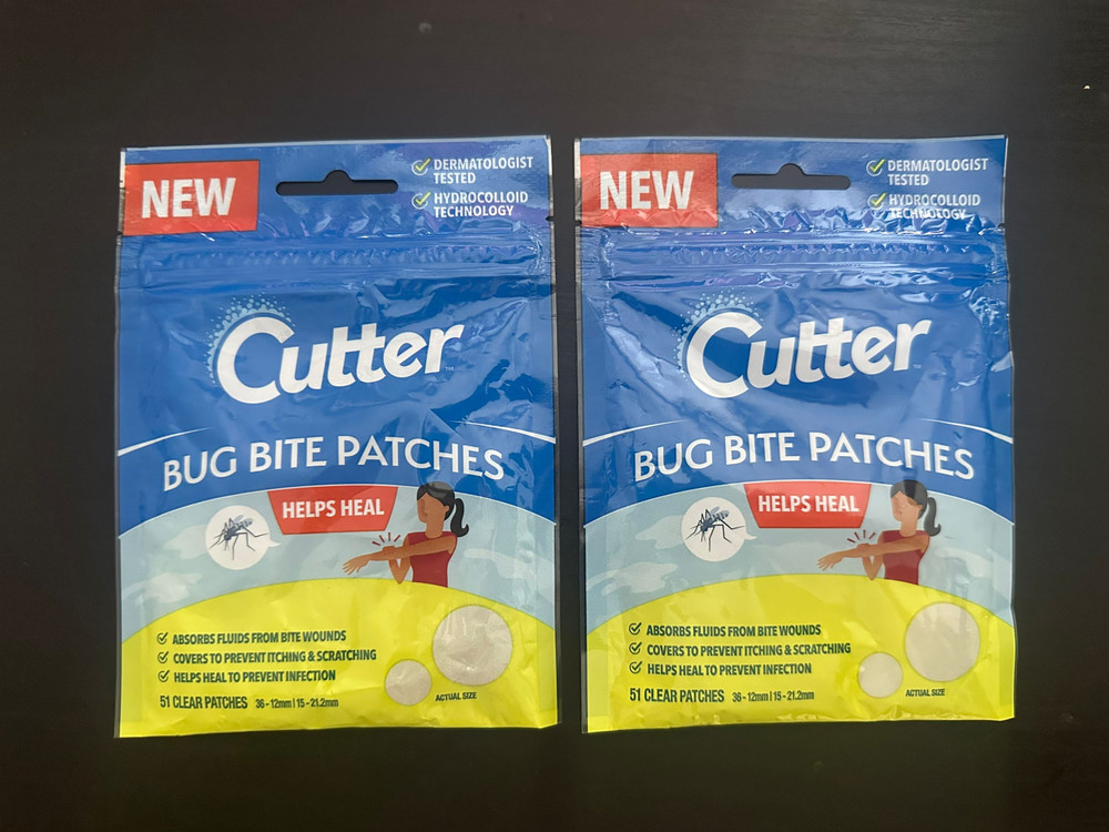 2 Pack Cutter Bug Bite Patches Itch Relief Hydrocolloid Patches 51 Count X 2