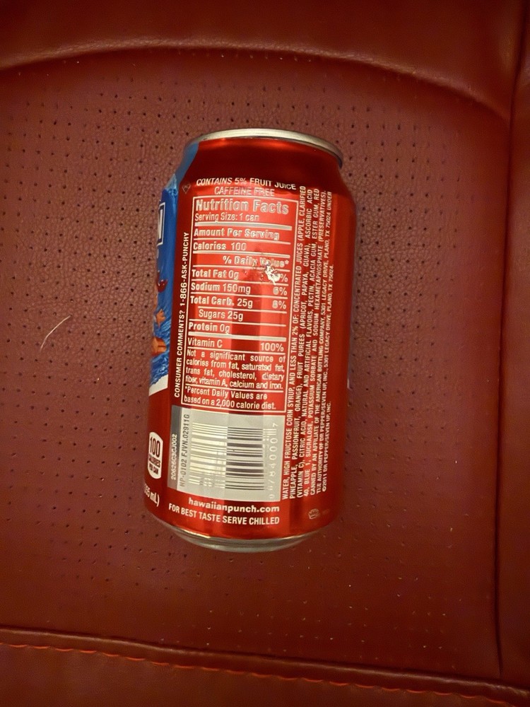 Hawaiian Punch Can Hidden Compartment Safe Decoy Can