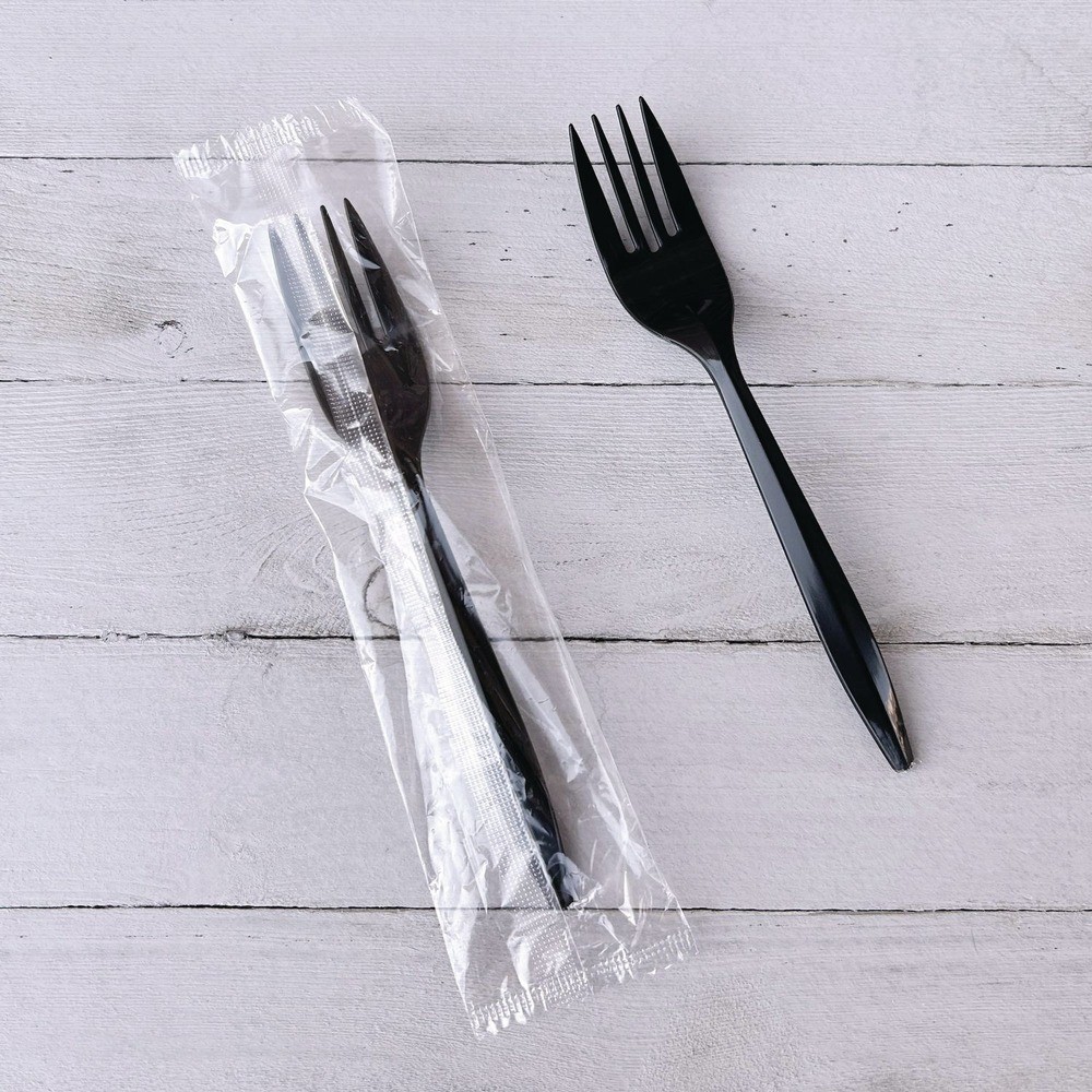 Boardwalk FORKBLPPIW Wrapped Polypropylene Plastic Fork Cutlery (1000/CT) New