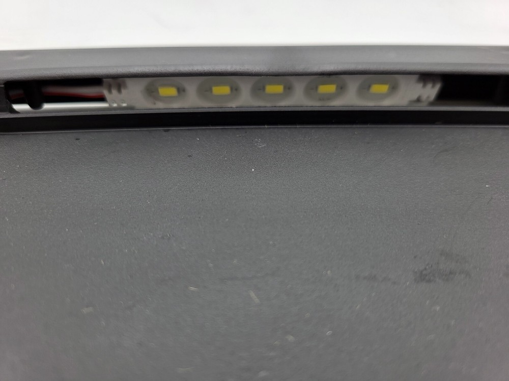 Black LED Lighted License Plate Bracket Holder Truck Trailer RV Camper