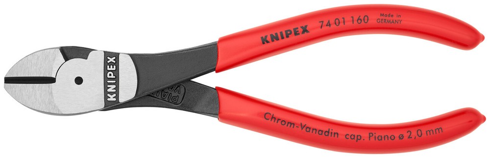 Knipex 74 01 160 SBA, 6 1/4" High Leverage Diagonal Cutters