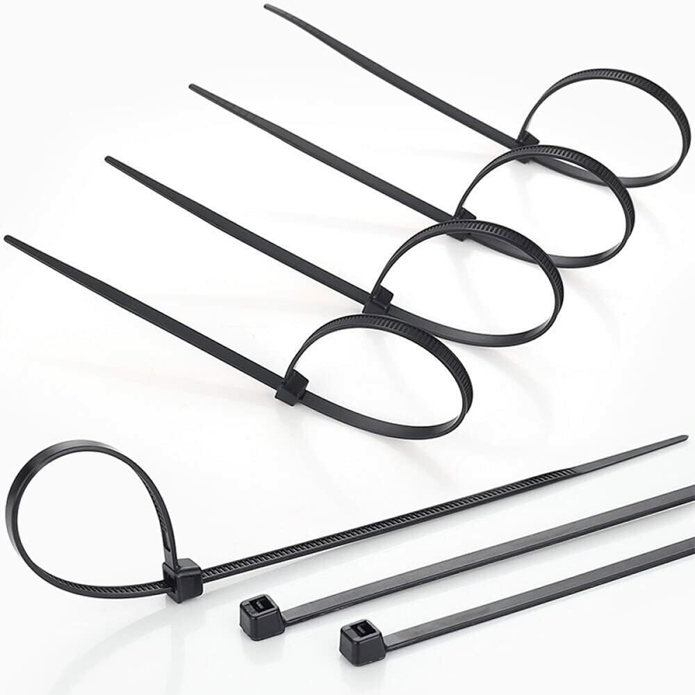 500 Packs Self-Locking  Cable Zip Ties,4+6+8+10+12-" Width 0.16inch Nylon Cable