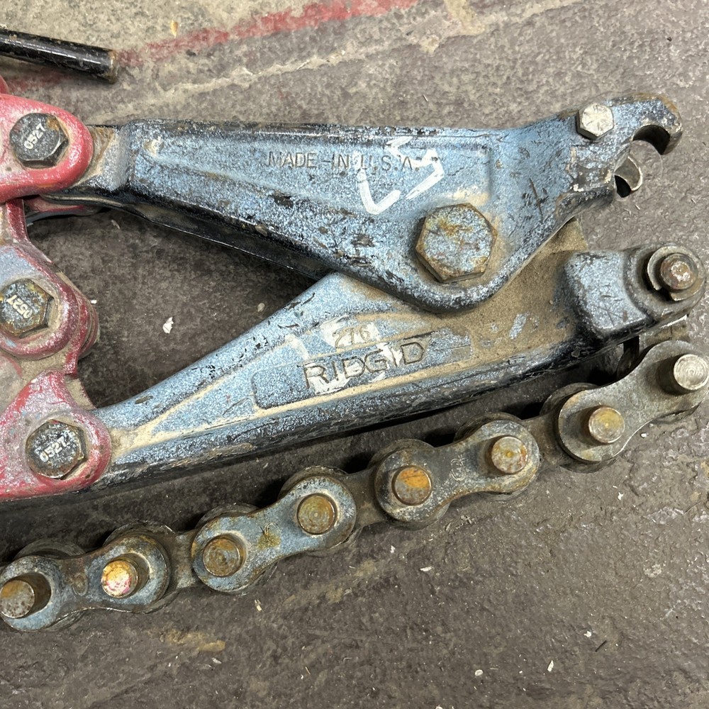 RIDGID 276 Soil Pipe cutter 25" Chain cast iron cutting snapping tool