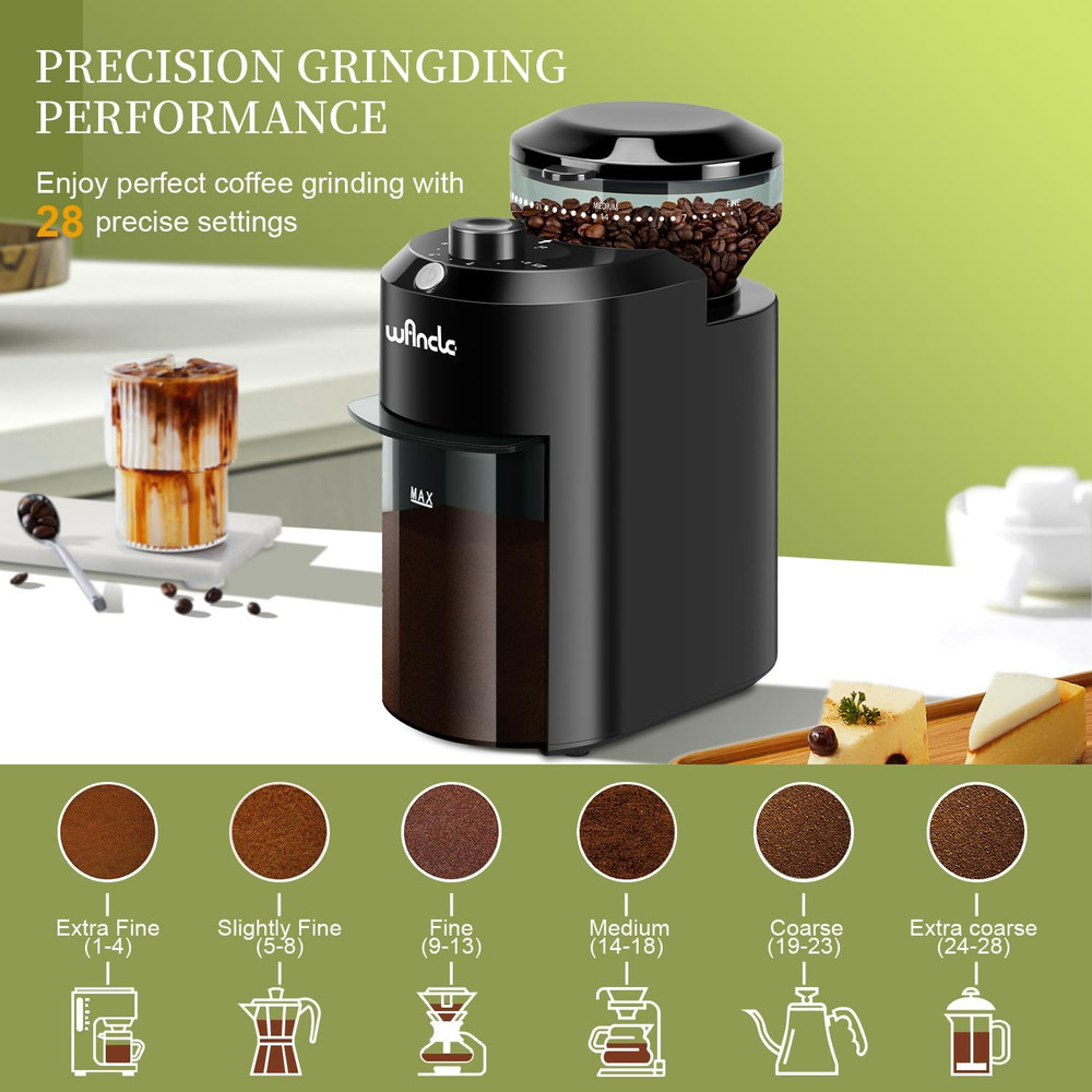 Electric Grinder Automatic Espresso Coffee Mill Grinding Beans Burr PROFESSIONAL