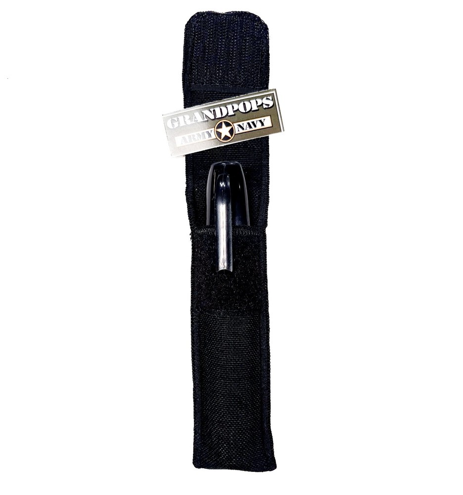TACTICAL MINI MAGLITE BLACK QUICK RELEASE NYLON MARKER / FLASHLIGHT BELT HOLDER