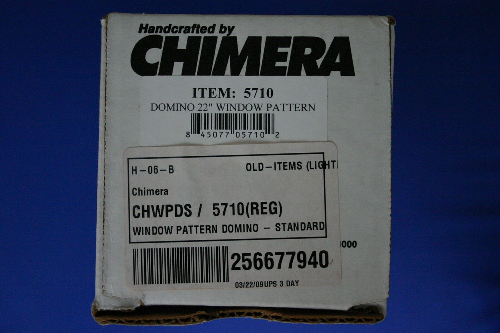 Chimera Window Light Projection Pattern # 5710 (Domino, 22 x 22")