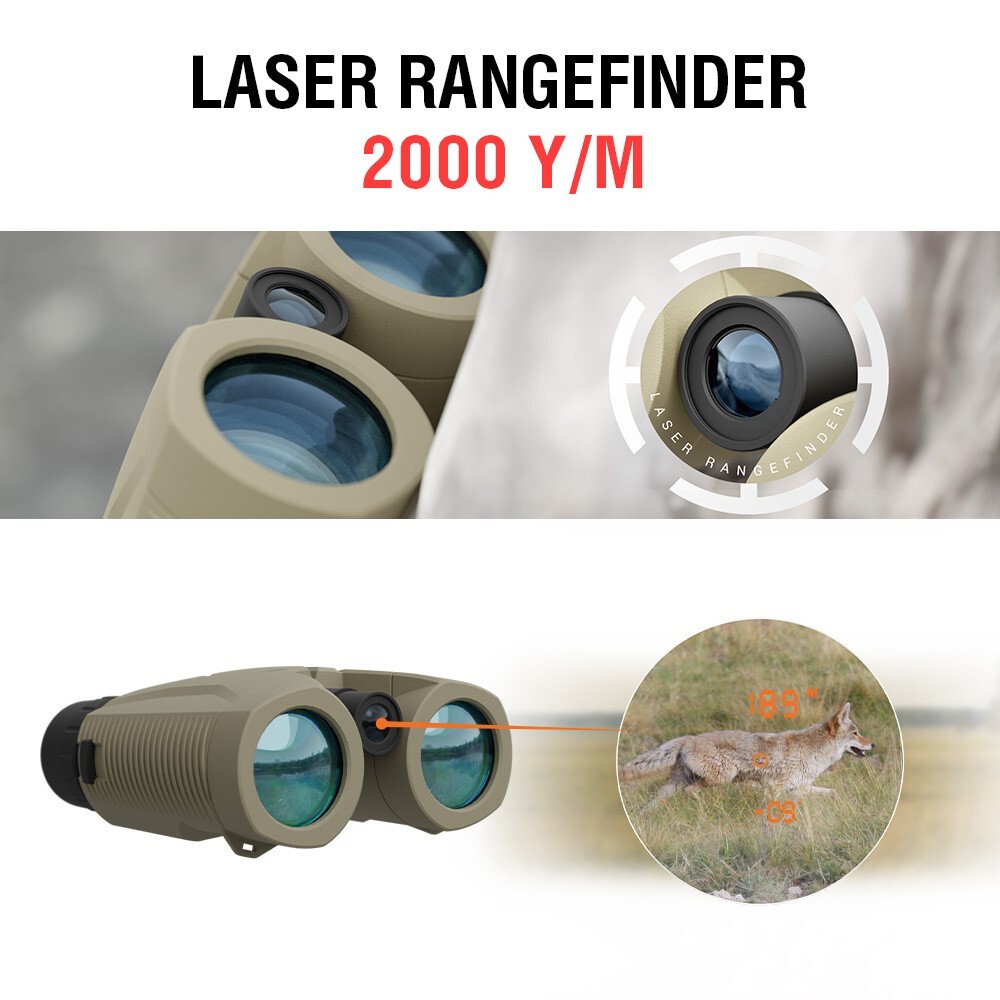 ATN 10x42 Laser Binocular LRF 2000