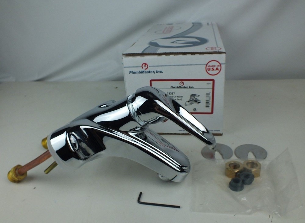 New Plumbmaster 33387 Eternity Loop Handle Lav Faucet
