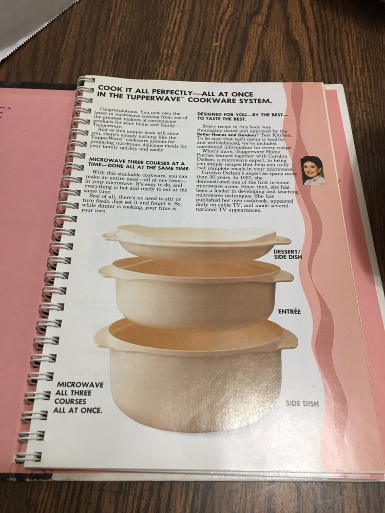 Tupperware Stack Cooked Meals 6 Piece Set Plus Cookbook
