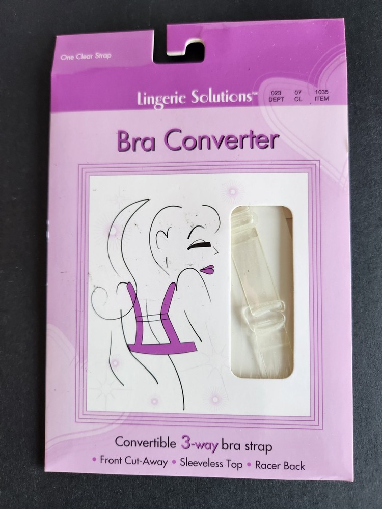 Lingerie Solution 3 Way Bra Converter One CLear Strap Sealed 2007