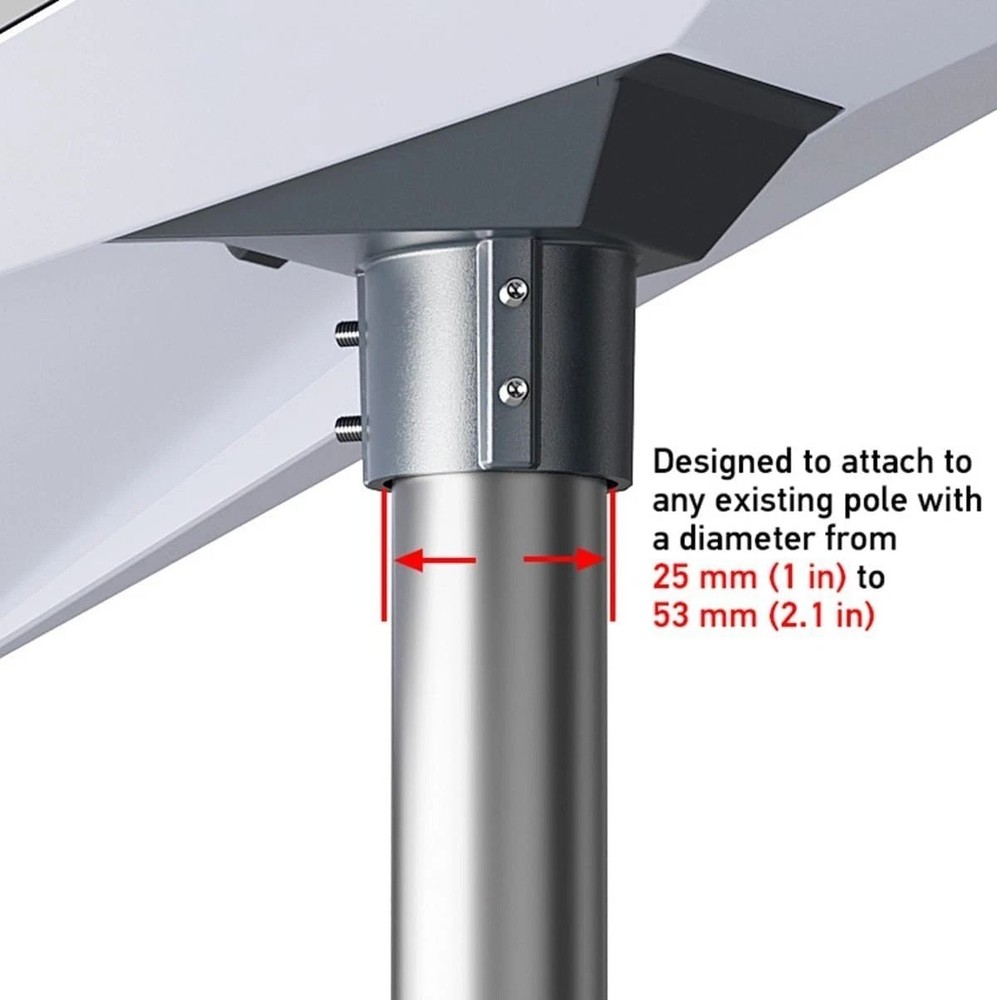 Starlink Standard Dish Mounting Kit - Enhanced Adapter for Stability & Security