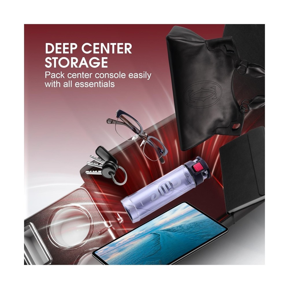 Center Console - Fit For Minivans SUVs - Middle Van w/ Locking