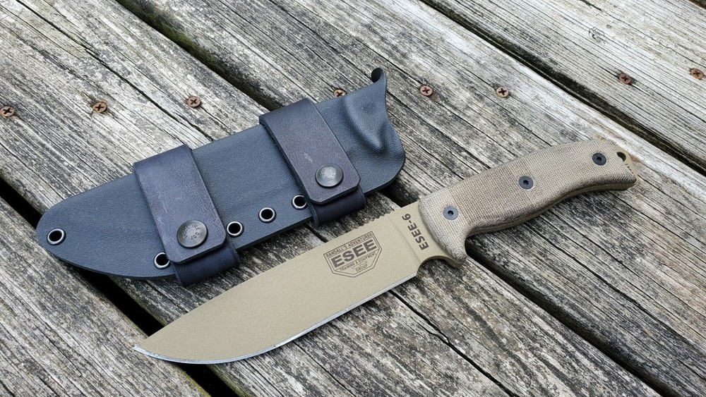 Custom kydex sheath for ESEE 6 ESEE-6 Scout carry