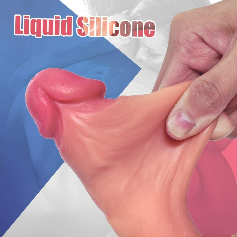 G spot Silicone Thrusting Wireless Remote Dildo Strong Suction Cup 8 Rotating