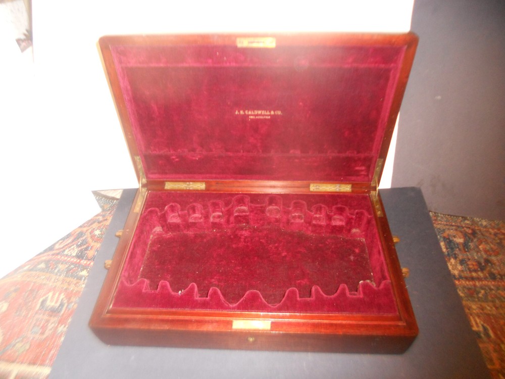 J.E. CALDWELL Philadelphia SILVERWARE Box Silverplate STERLING BOX Vintage
