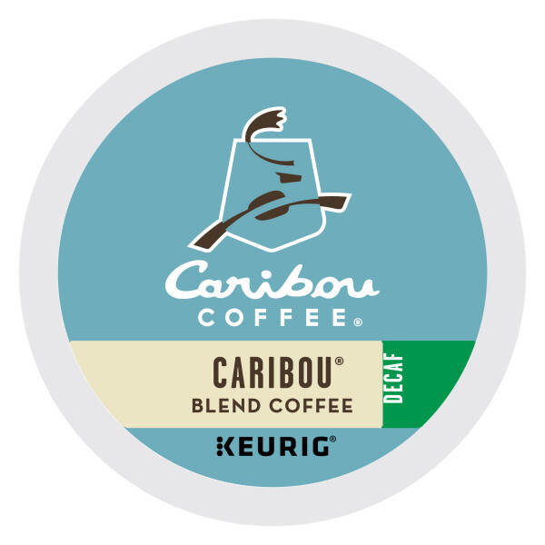 Caribou Blend Decaf Coffee K-Cups, Medium Roast, 96 Count