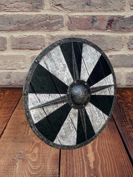 Viking Round Shield – Wood & Steel Armor Shield