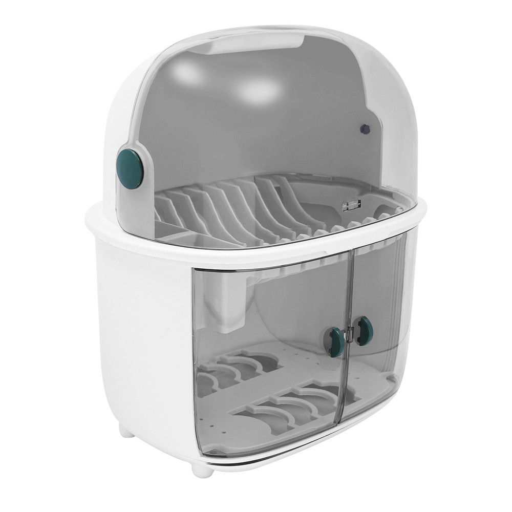 2 Tier Plastic Drying Rack For Kitchen Dish Drying Rack 2-tier Dish Drying Rack