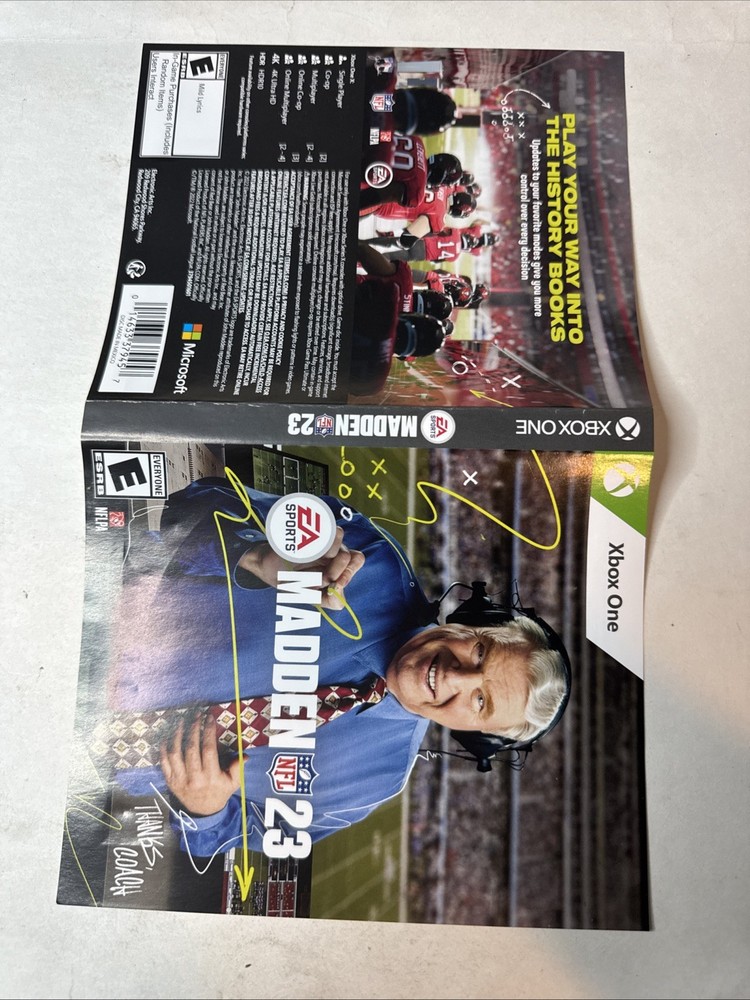 Madden NFL 23 Xbox One Cover Art Only