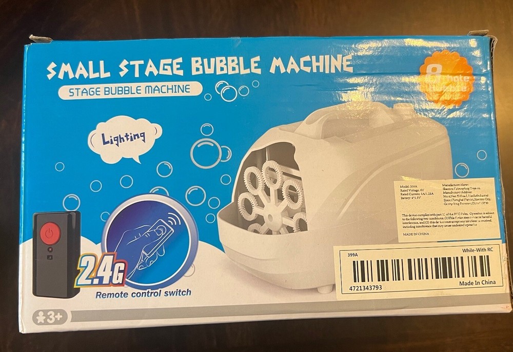 Small Stage Bubble Machine