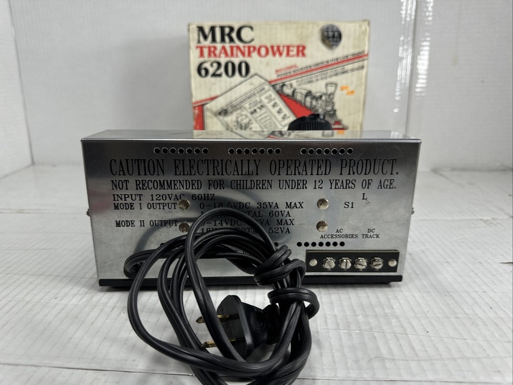 MRC Train Power 6200 G / Ho / N Scale Transformer, Controller For Train Set