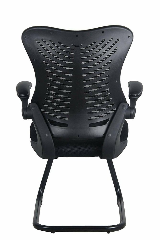 Office Factor Reception Guest Chairs with Flip Up Arms Comfortable Mesh, Ergon