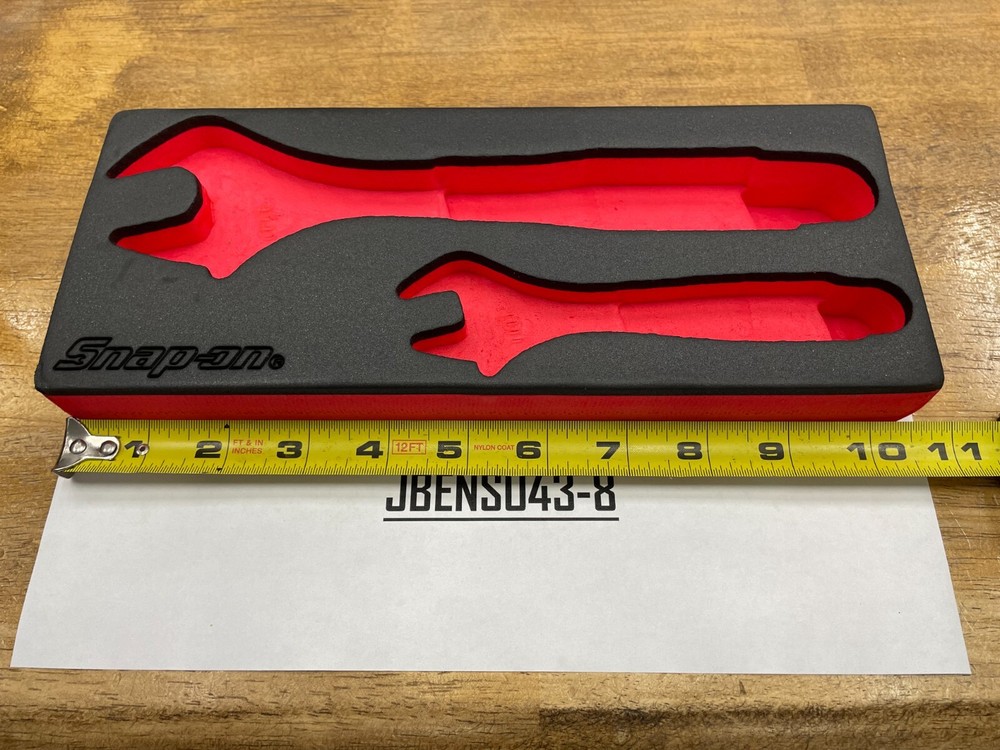 Snap-on Tools RED FOAM ORGANIZER for 6" & 10" Soft Grip Adjustable Wrenches