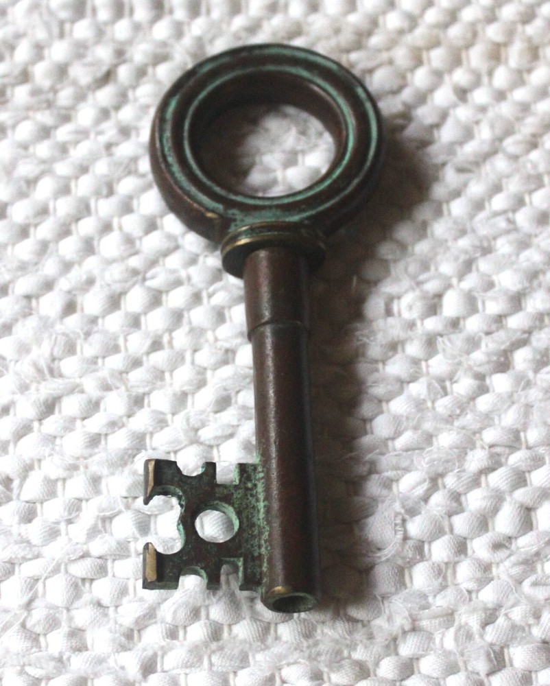Vintage Metal/Bronze Skeleton Key With Hidden Corkscrew