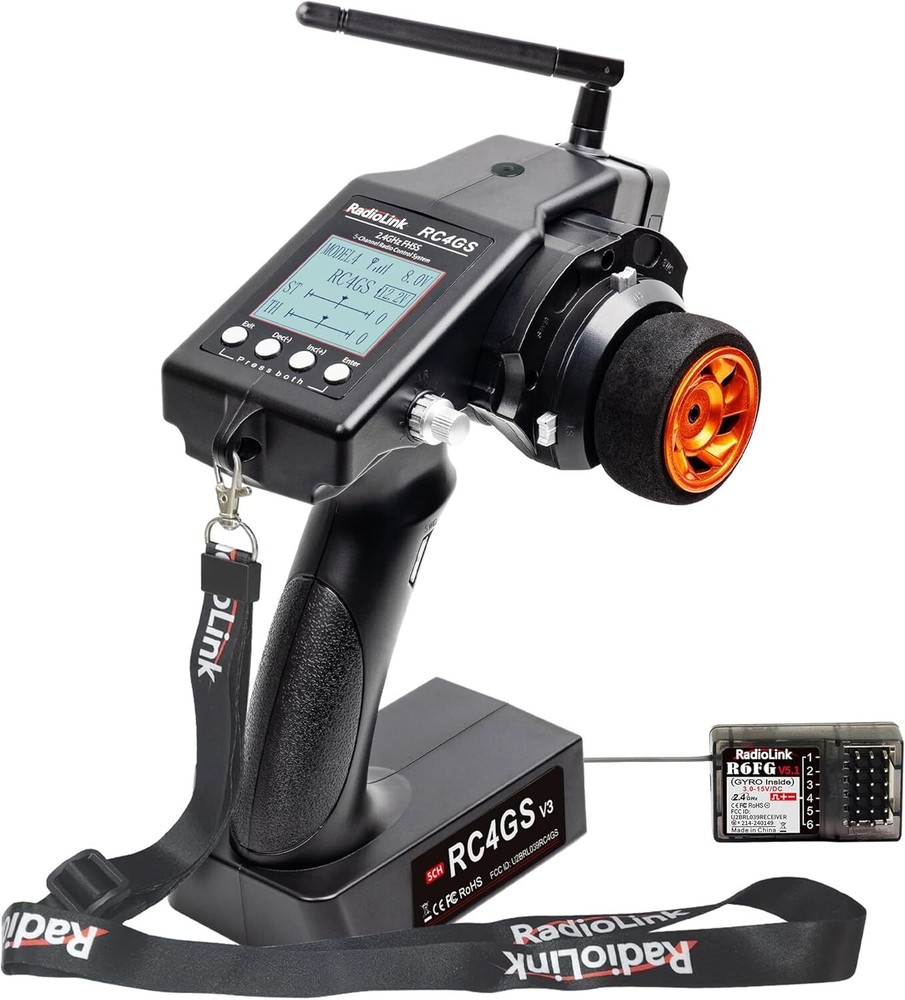 High-Performance 5CH RC Transmitter with Anti-Interference & Real-Time Telemetry