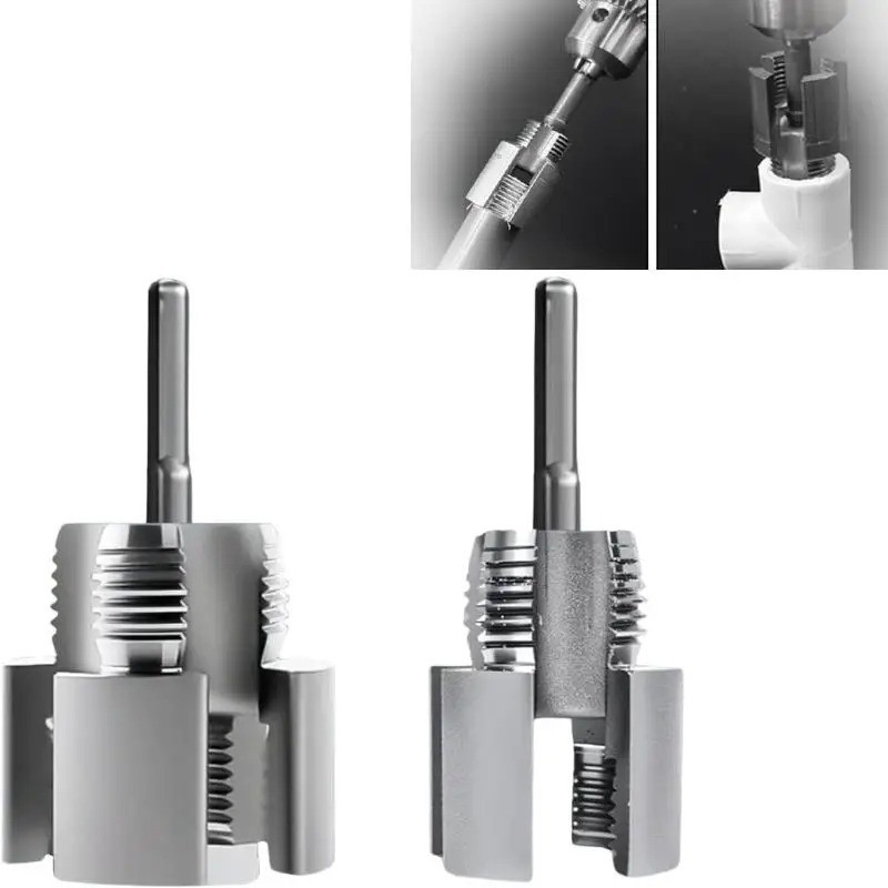 2pcs Integrated Internal & External Pipe Threading-Tool,PVC Pipe Threader Kit