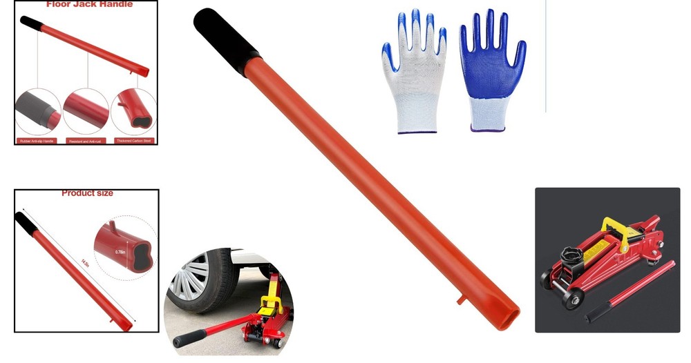 2 Ton Floor Jack Handle Replacement,Horizontal Hydraulic Jack Handle for Car