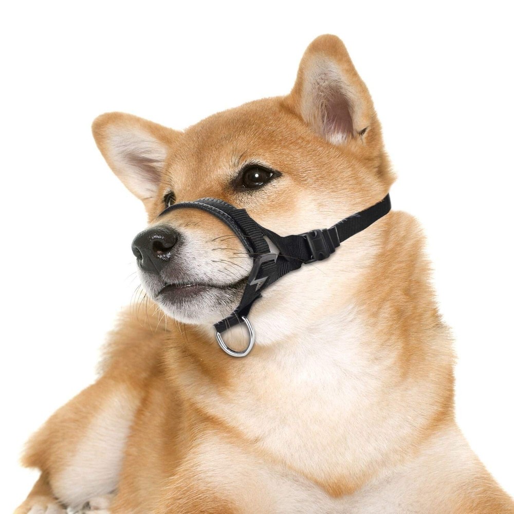 Nylon Dog Muzzle for SmallMediumLarge Dogs Prevent from BitingBarking and Che...