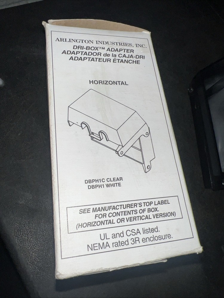 Arlington DBPV1C Dri-Box Clear Vertical Mount