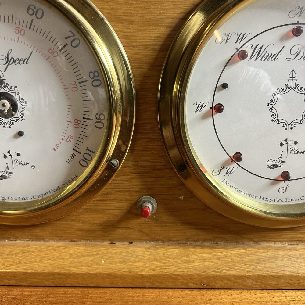 Vintage Downeaster Wind Speed & Direction Classic Weather Instrument Untested
