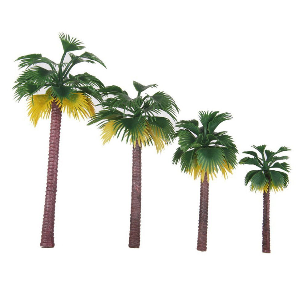 Mini Trees For Crafts 12 X Model Tree Coconut Palm Trees Scenery Miniature.