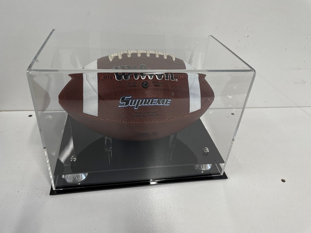 Silver Risers Football display case full size NFL