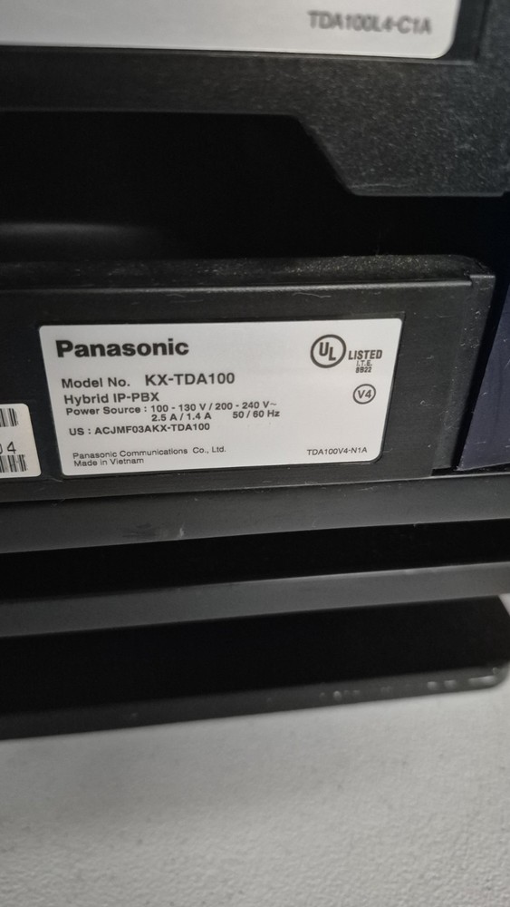 PANASONIC PHONE SYSTEM KX-TDA100 - PREOWNED
