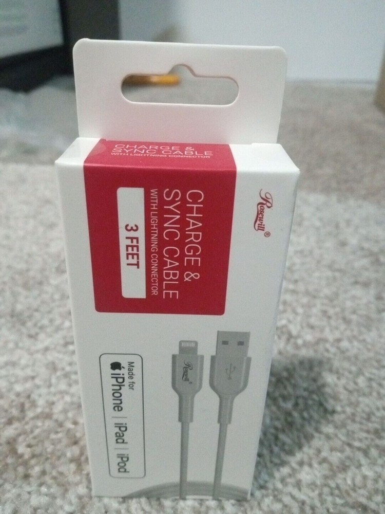 Rosewill iPhone Fast Charger Cable, USB-A to iPhone Cable 3FT