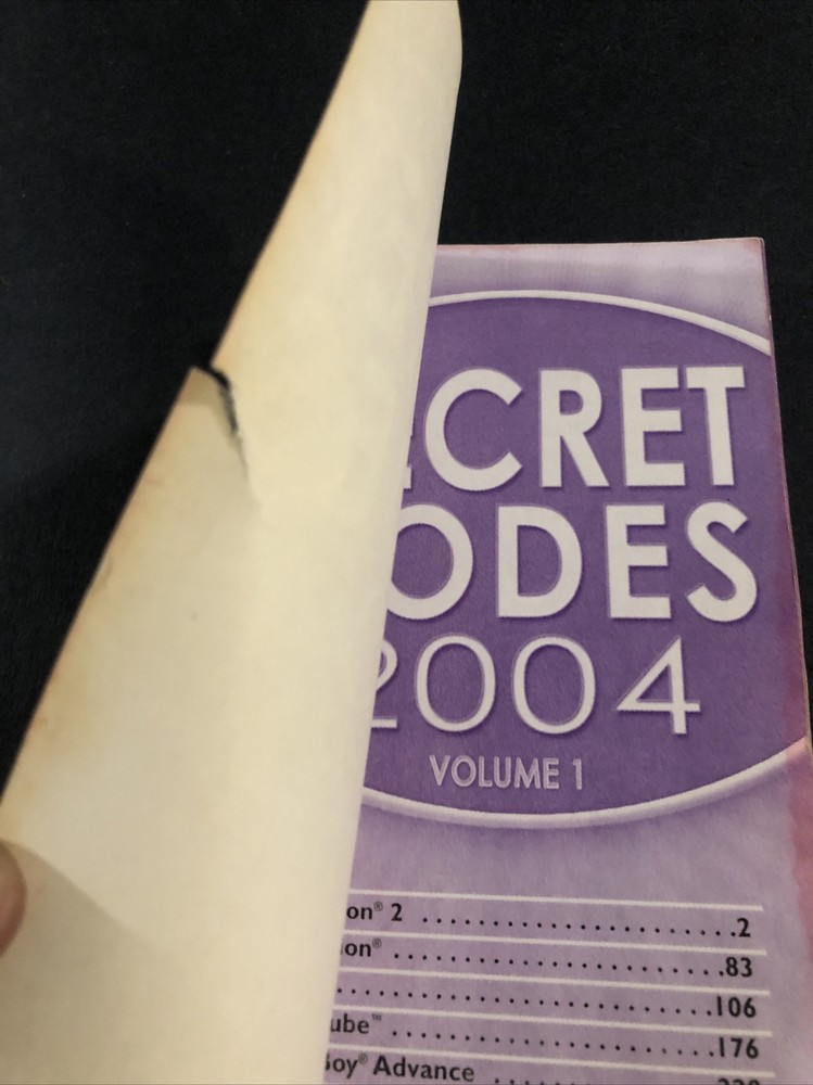 secret codes 2004 Nintendo PlayStation gamecube volume 1 book