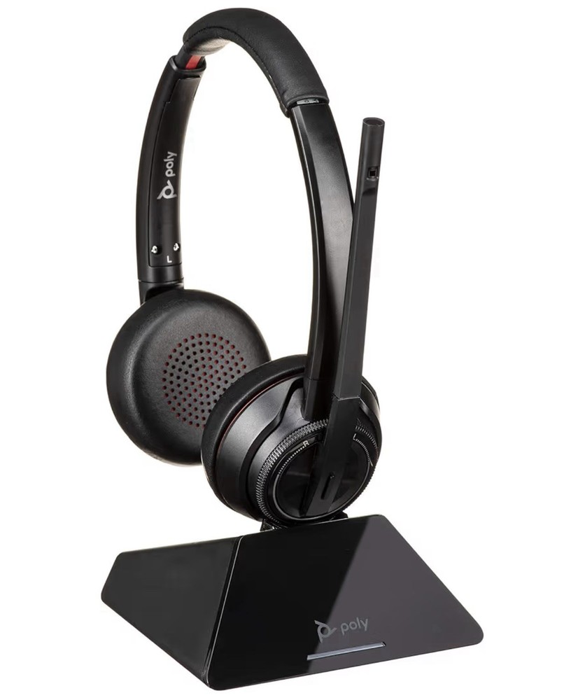Poly Savi 8220 UC DECT Wireless Headset System- Connects to Computer Only.A2