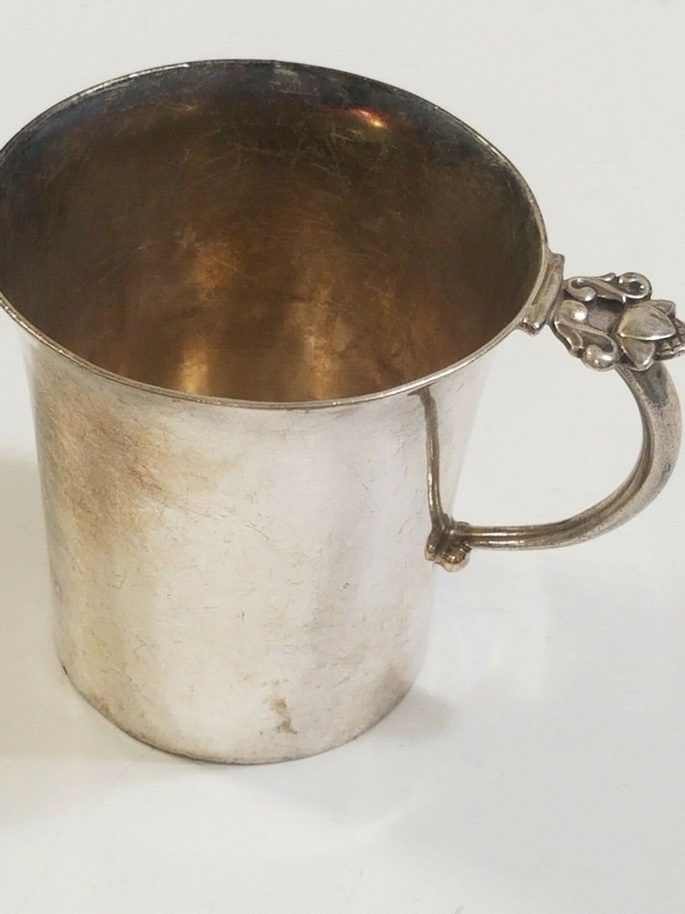 GEORG JENSEN STERLING SILVER ACORN CUP / MUG