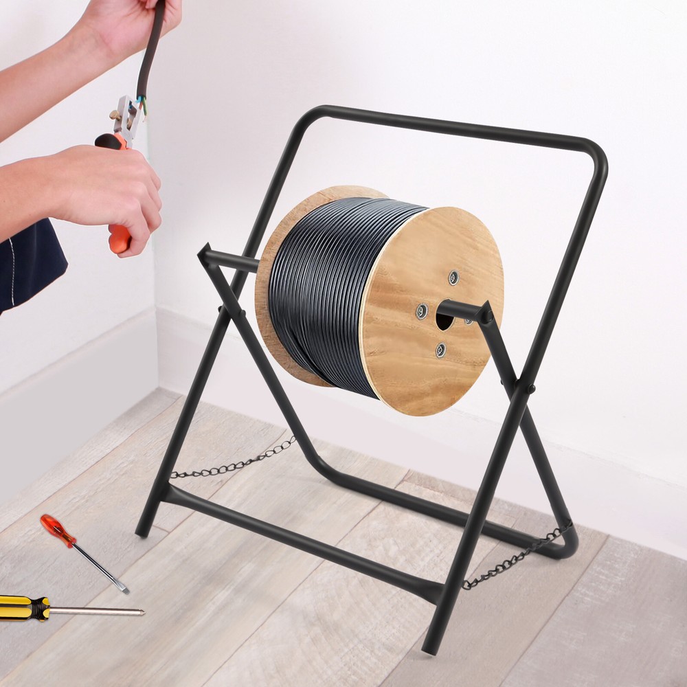 Foldable Wire Spool Rack Cable Caddy Wire Spool Dispenser Cable Holder HeavyDuty