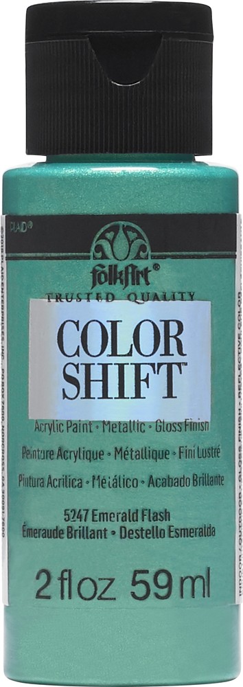FolkArt Color Shift Paint 2oz-Emerald Flash